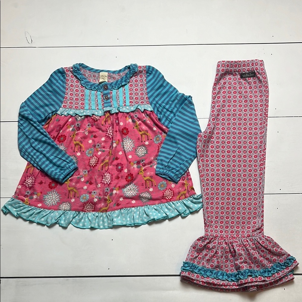 Matilda Jane Once Upon a Time A Time Sleeping Beauty Pajama Set Top & Bottom